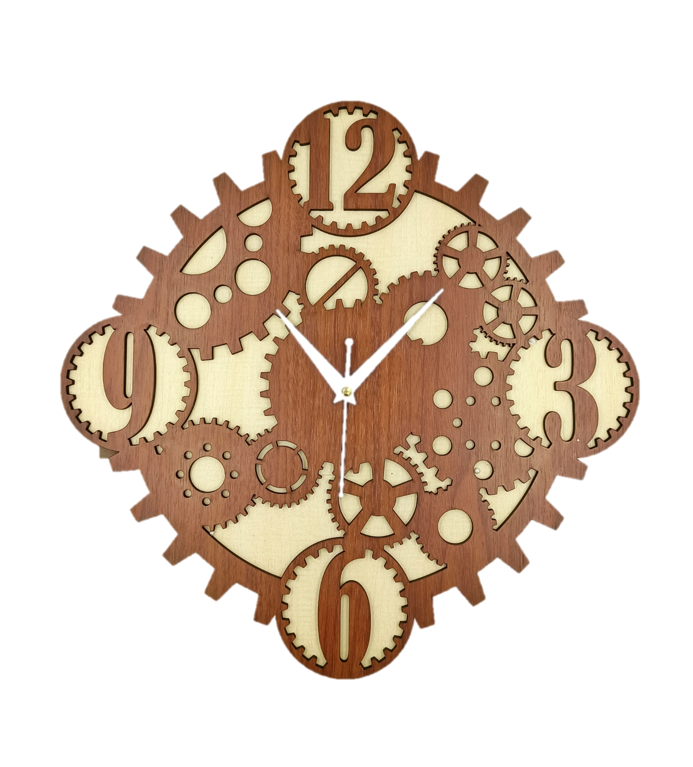 Wooden Silent Non-Ticking Wall Clock for Home Stylish Latest Designer Wall Clock for Home Living Room Bedroom Office Hall - Image 3